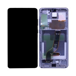 Touch+Display+Frame Samsung Galaxy S20 Plus 4G/5G/G985/G986 (With Camera) Service Pack White